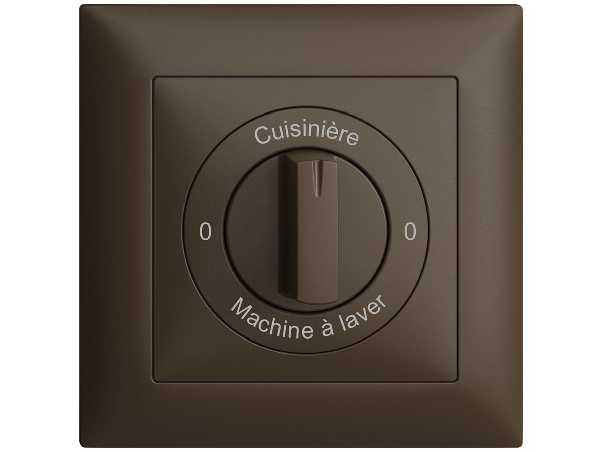 Frontset 0-Cuisinière-0-Machin à laver EDIZIOdue 88×88mm coffee