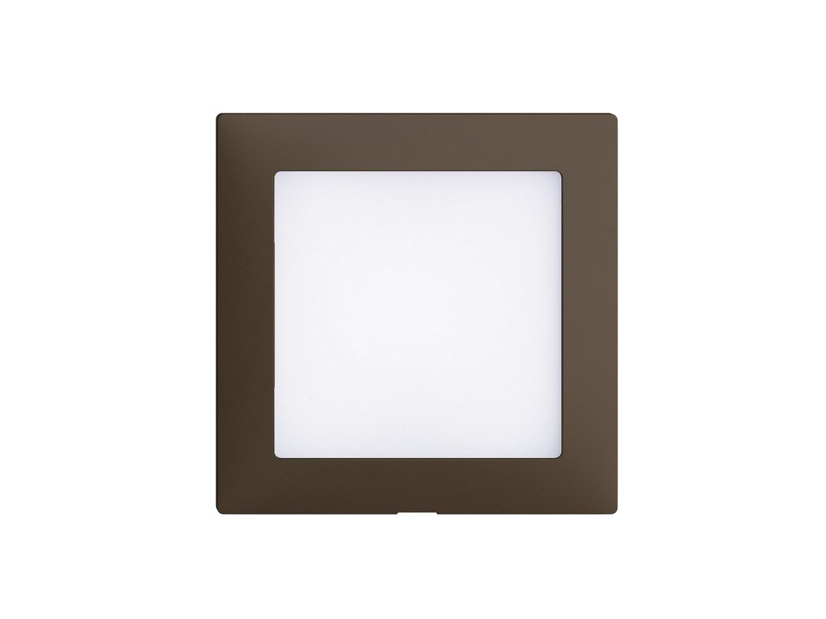 Frontset EDIZIOdue coffee 60×60mm für LED-Leuchte