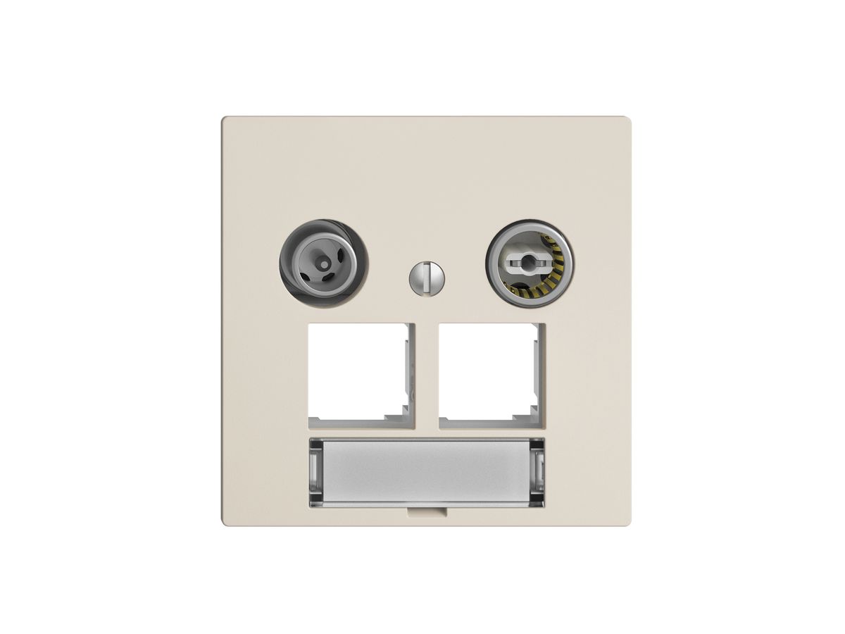 Multimediadose EDIZIOdue F EASYNET 15dB, f.2×RJ45 S-One, crema