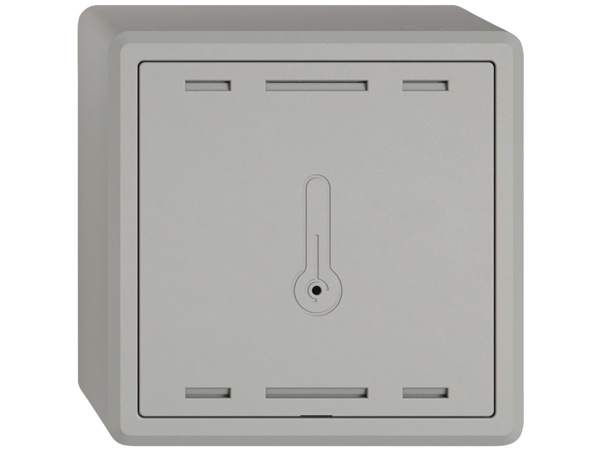 AP-Raumtemperatursensor EDIZIO.liv Wiser SNAPFIX® K+ 230V 74×74×54mm hgu