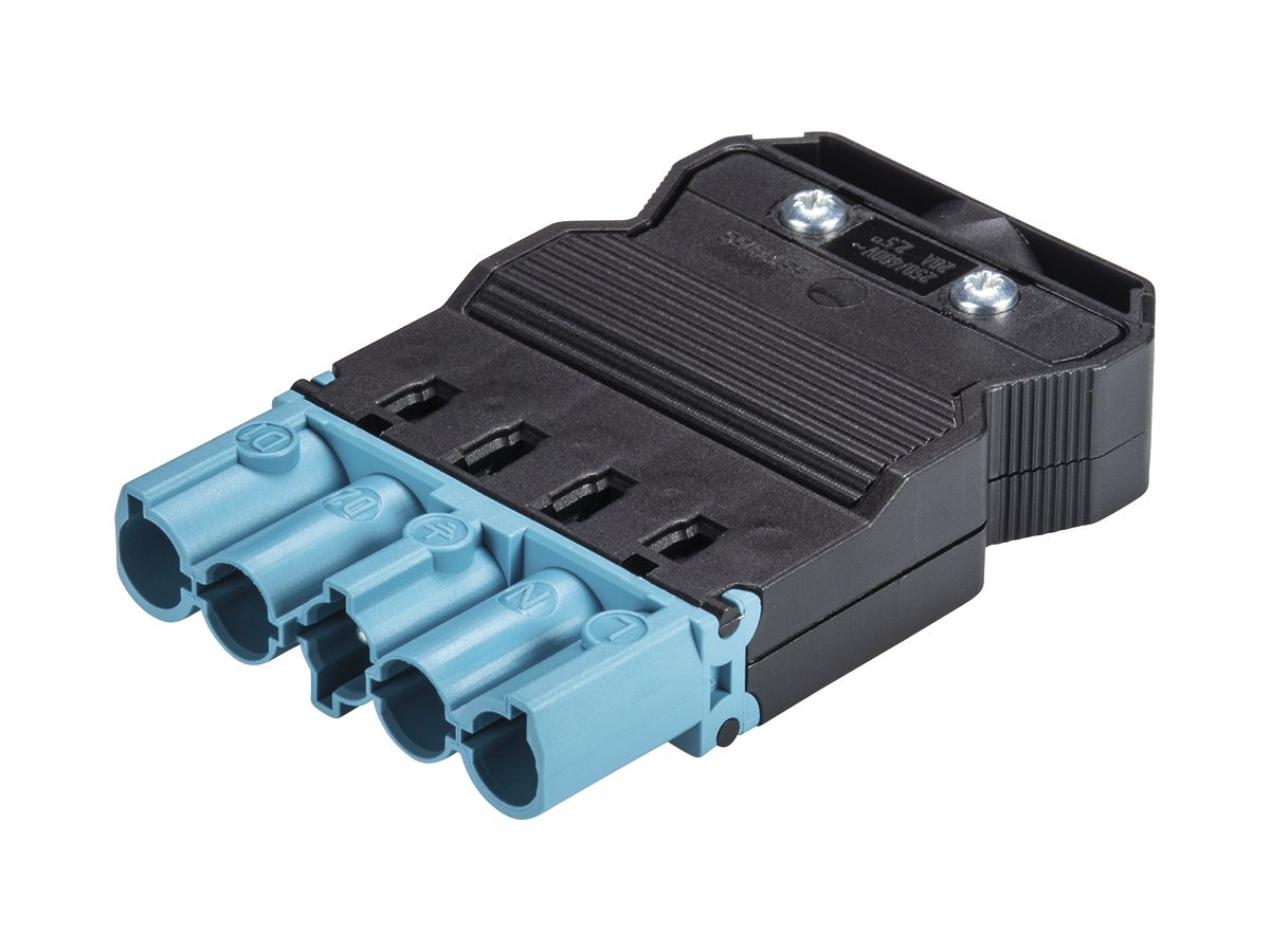 Steckerteil Wieland 5L blau