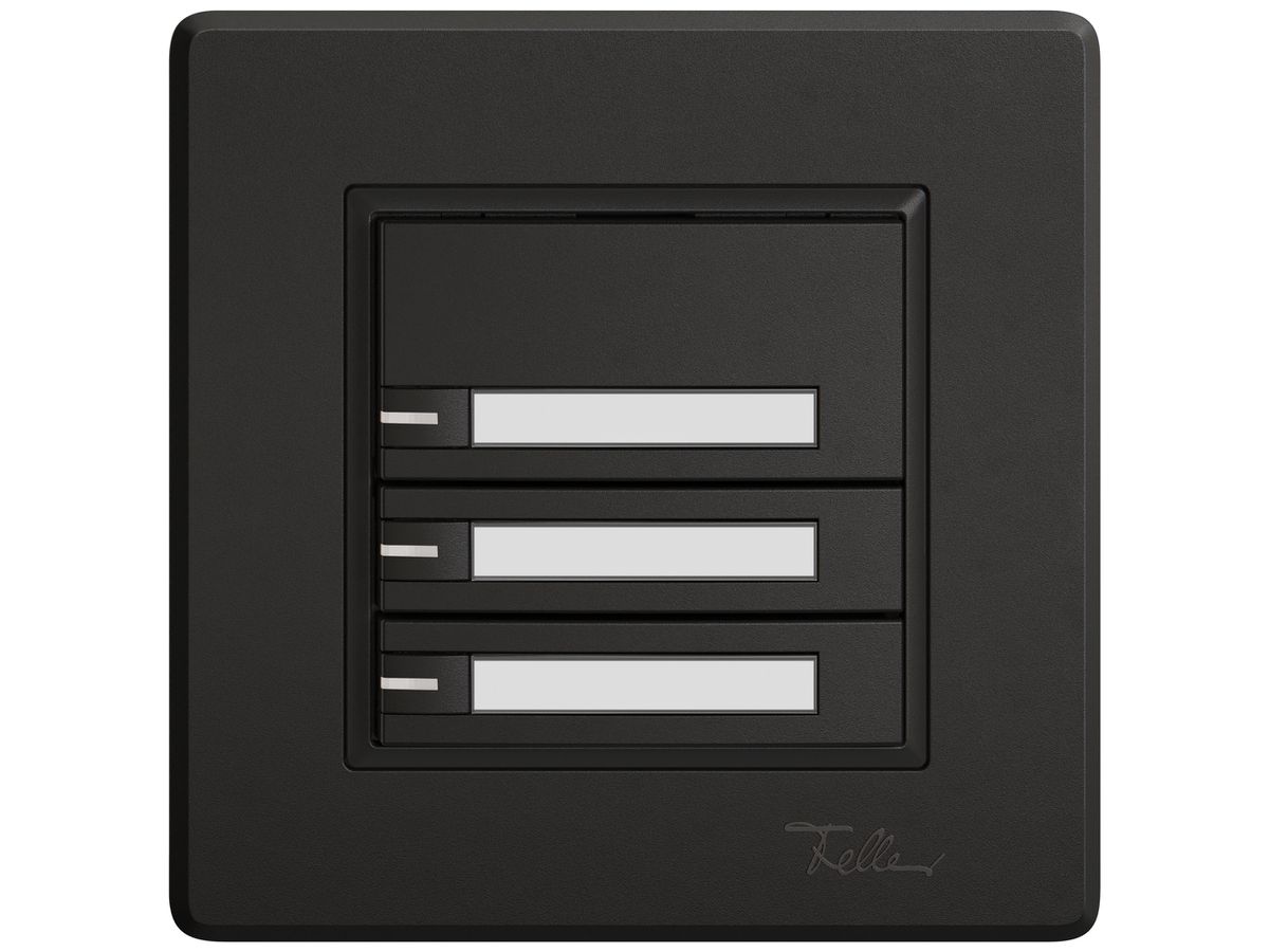 UP-KNX-Taster RGB EDIZIO.liv SNAPFIX® Temperaturfüh.RGB-LED Pap.3×T 1-Tbed.sz