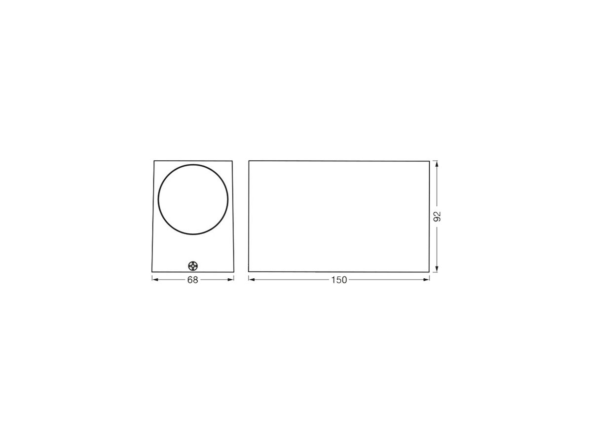 Wandleuchte LEDVANCE ENDURA Classic GU10 2×35W IP44 weiss