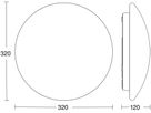 LED-Decken-/Wandleuchte Steinel RS PRO P2 flat Ø322 15.5W 1730lm 830 IP54