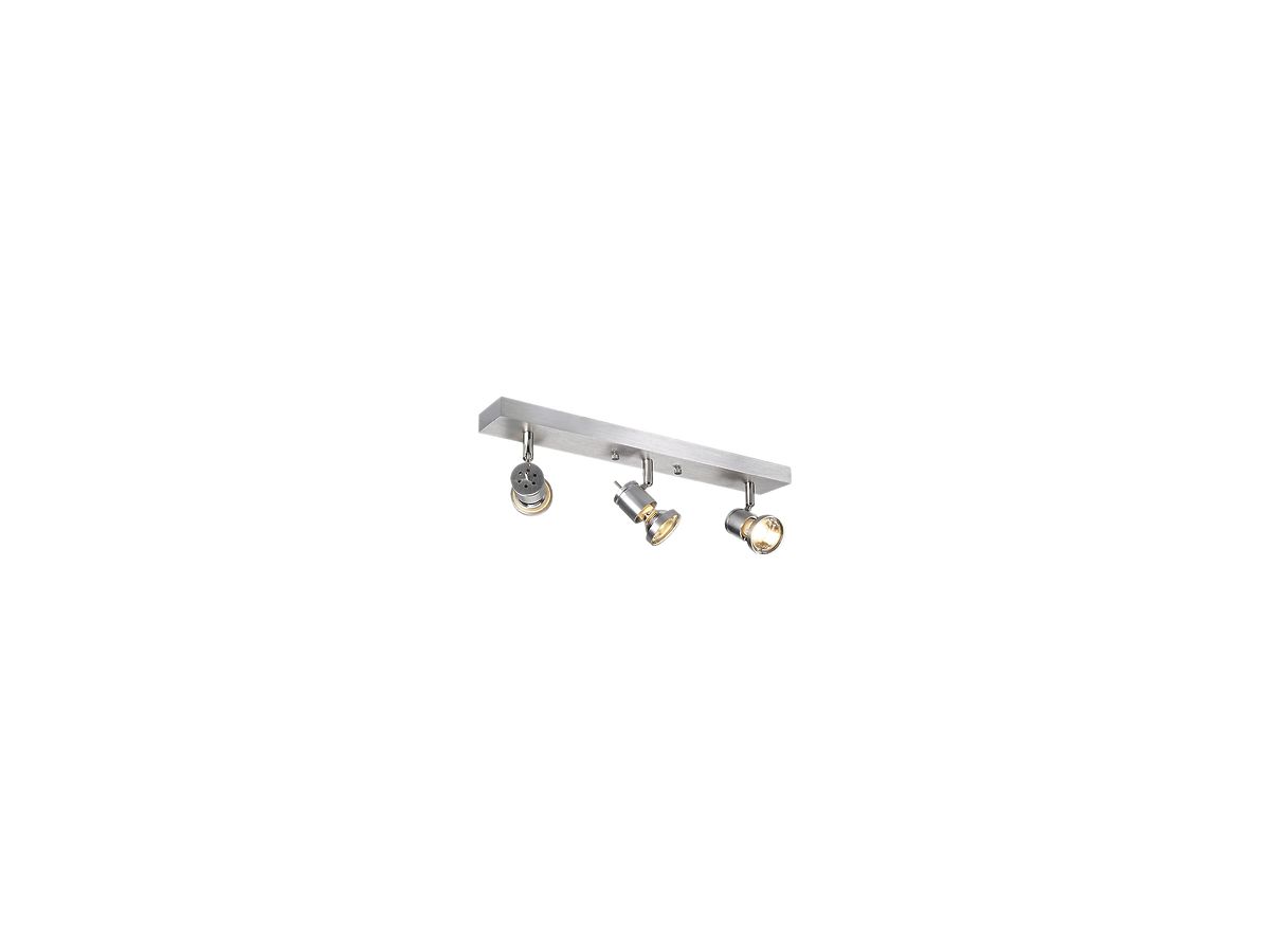 Decken-/Wandleuchte SLV ASTO, 3×GU10 75W IP20 Aluminium gebürstet