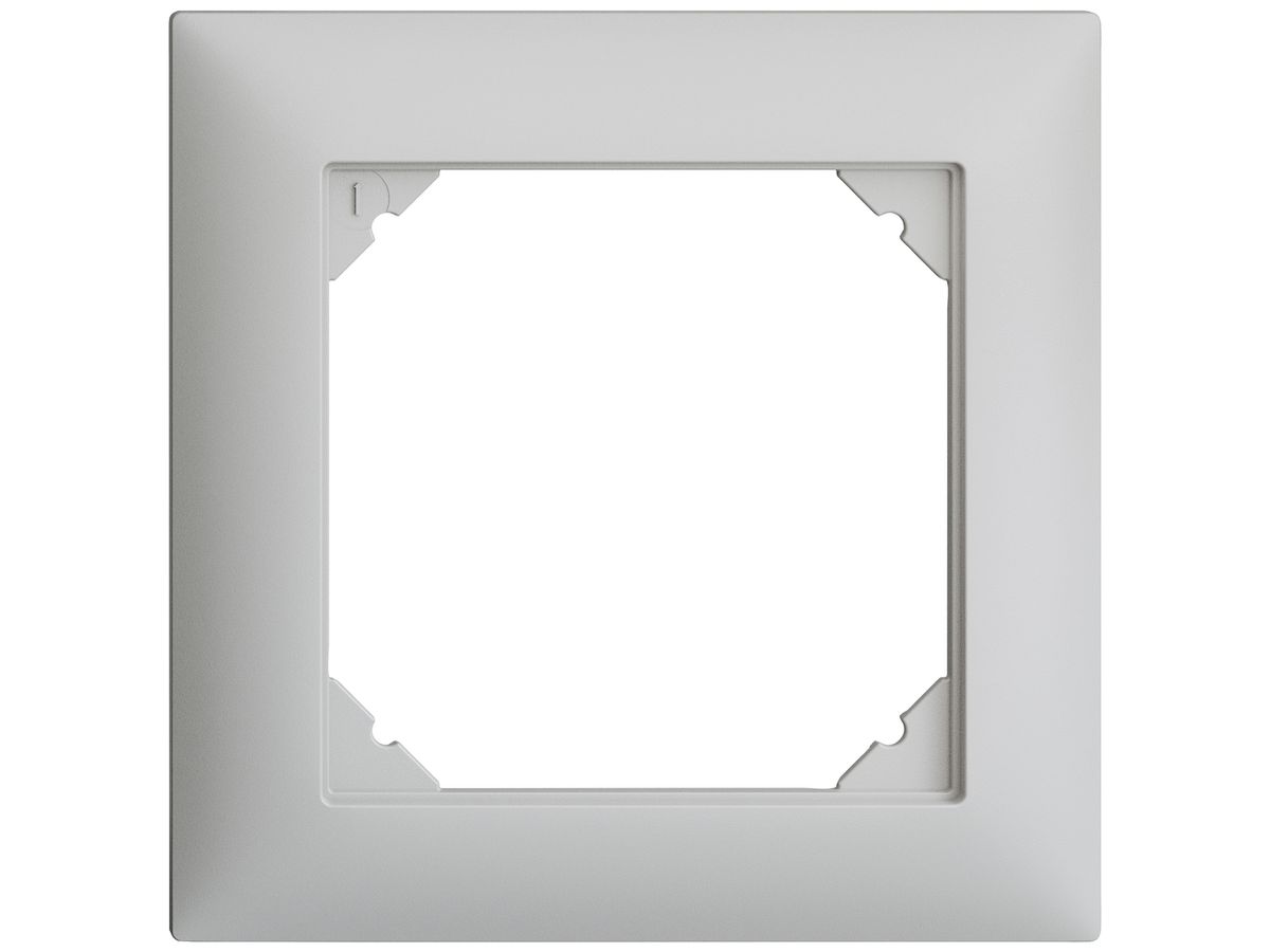 UP-Kopfzeile EDIZIOdue SNAPFIX® 1×1 horizontal und vertikal 88×88mm hellgrau