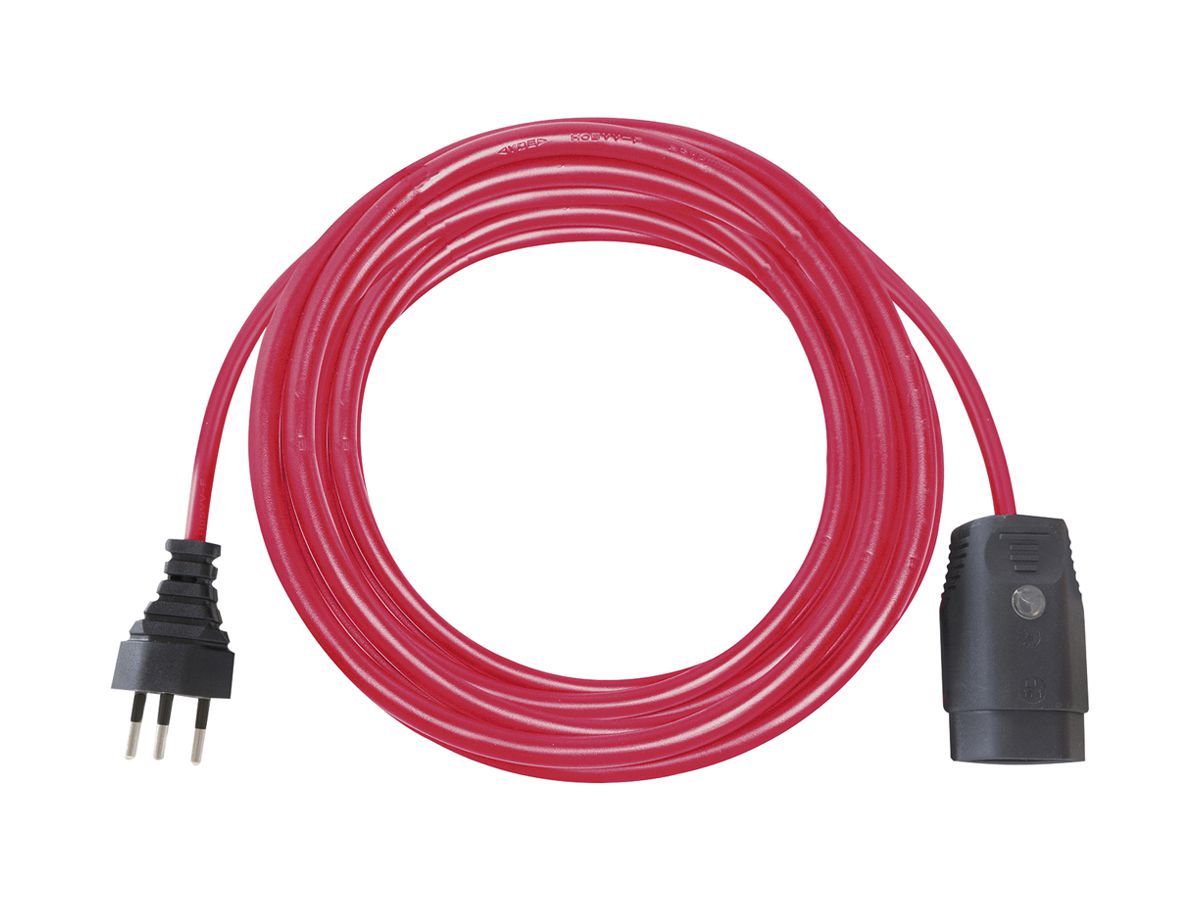 Verlängerungskabel Brennenstuhl PVC 10A 230V 3×1.5mm² T12/T13 m.Licht 10m rt