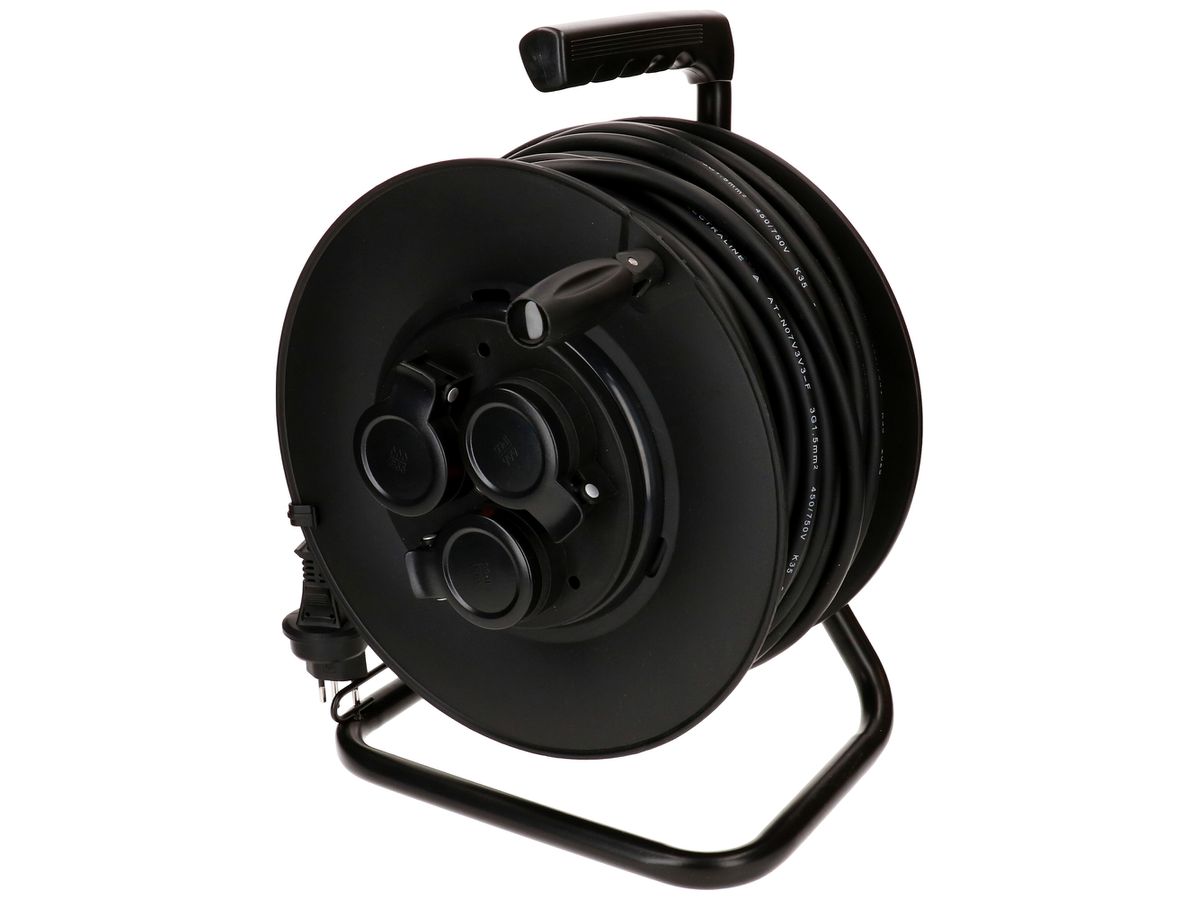 Kabelrolle MH REEL 3×T13 50m IP44 schwarz