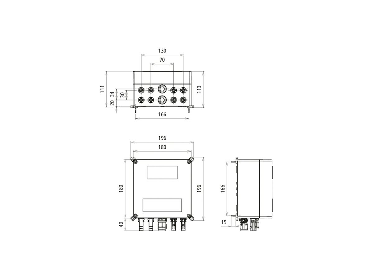 Generatoranschlusskasten DEHN SE DCU 2 YPV 1100 2M 1S original MC4