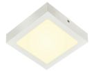 LED-Decken-/Wandleuchte SLV SENSER 18 SQUARE 12W 880lm 3000K 165×165×35mm weiss