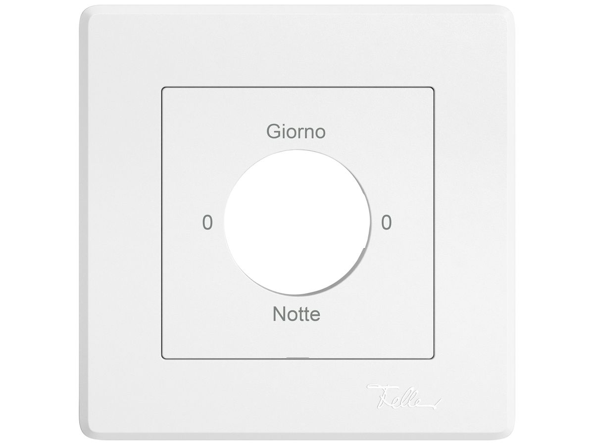 UP-Montageset EDIZIO.liv SNAPFIX® f.Drehschalter m.Schloss 0-Giorno-0-Notte ws