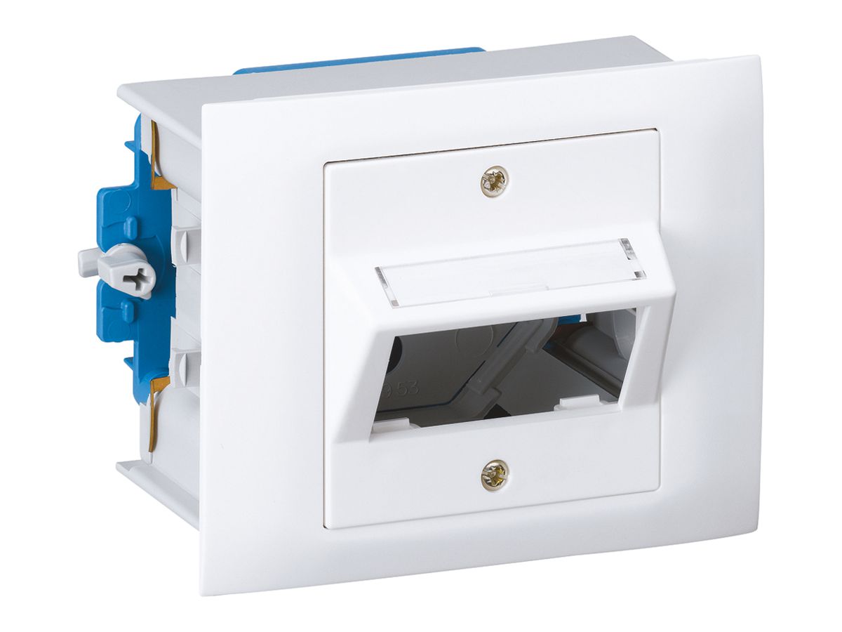 EB-Montageset kallysto mit EB-Dose G3 1×Multimedia-Modul weiss