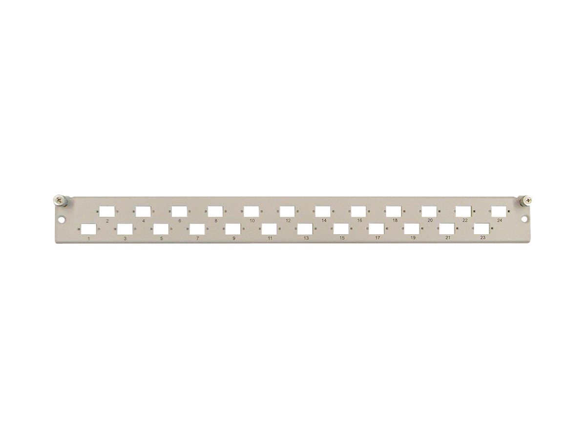Frontplatte zu Feldverteiler 19" für 24×Kupplung LCD