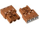 Steckerteil WAGO 3L 2×0.5…4mm² braun