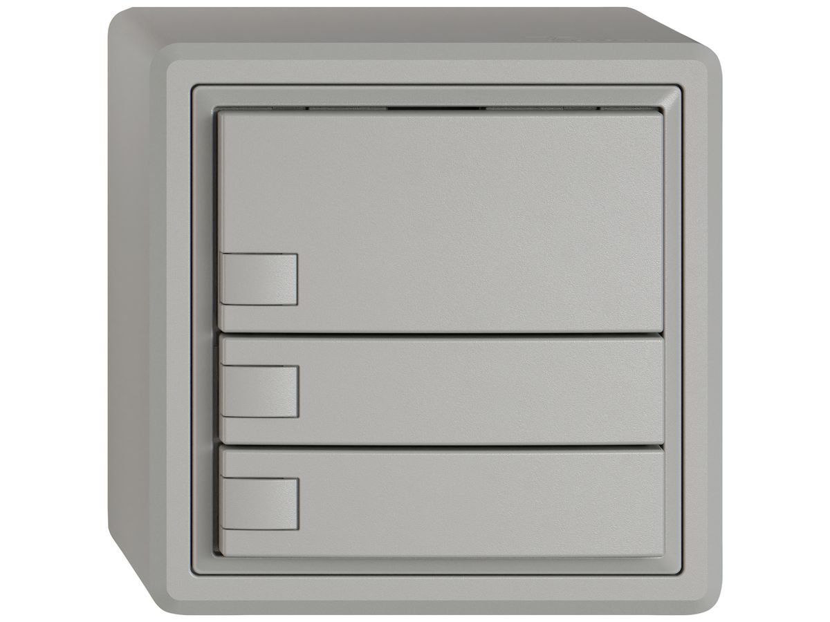 AP-KNX-Taster RGB EDIZIO.liv SNAPFIX® Temperaturfüh.o.LED 3×Taste 1-Tbed.hgu