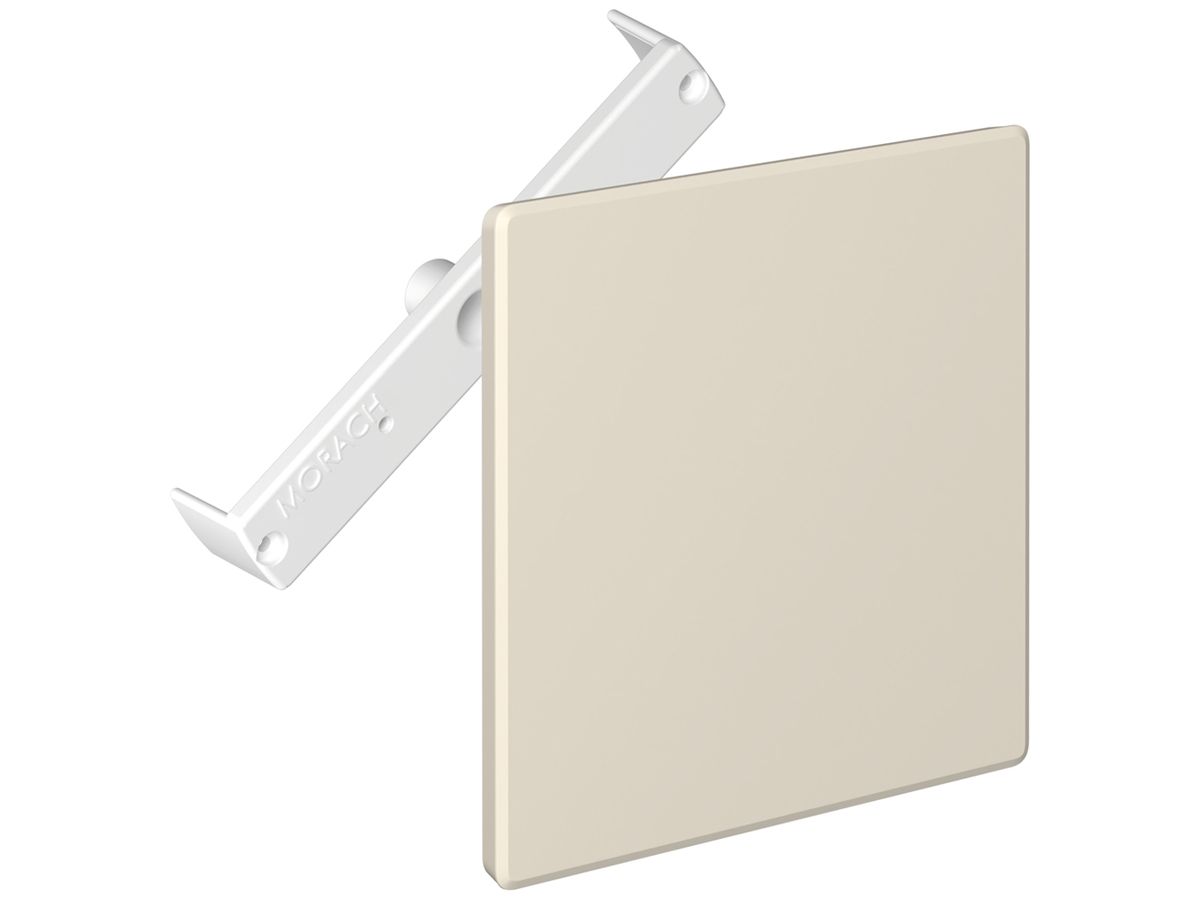 Steckdeckel CRALLO-RED-BOX 130×130mm mit Diagonalsteg beige