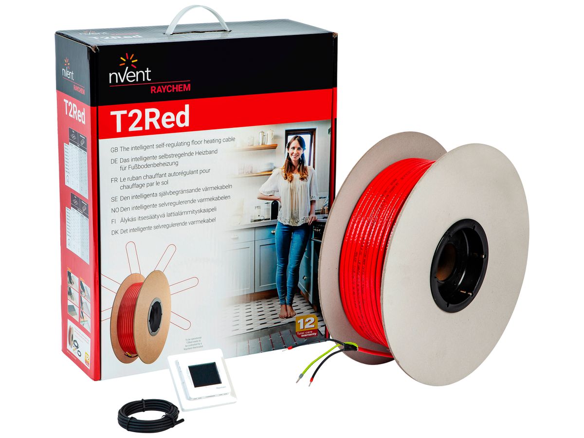 Heizband nVent RAYCHEM T2RED 100m mit SENZ-WIFI-Thermostat