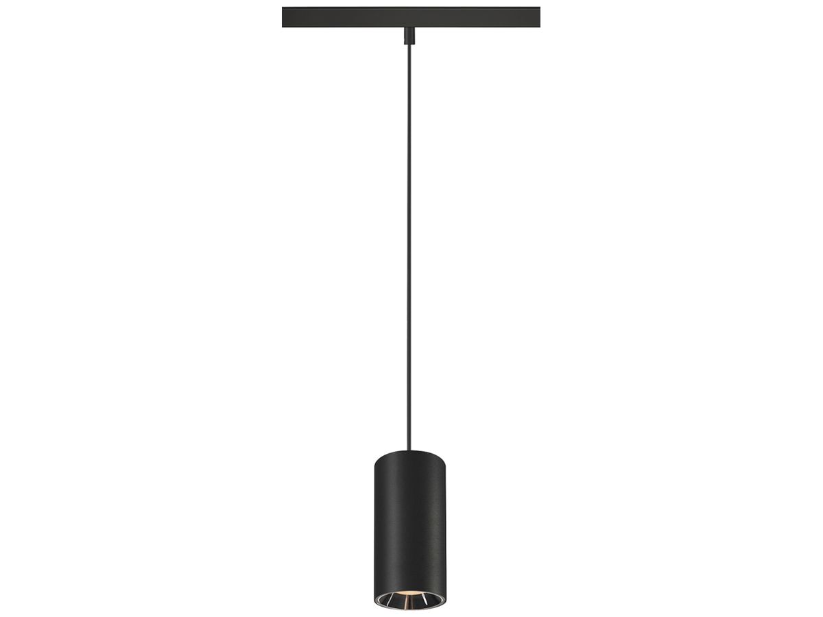 LED-Pendelleuchte SLV NUMINOS S 48V TRACK DALI 16W 980lm 927 Ø60 sz/Cr 55°