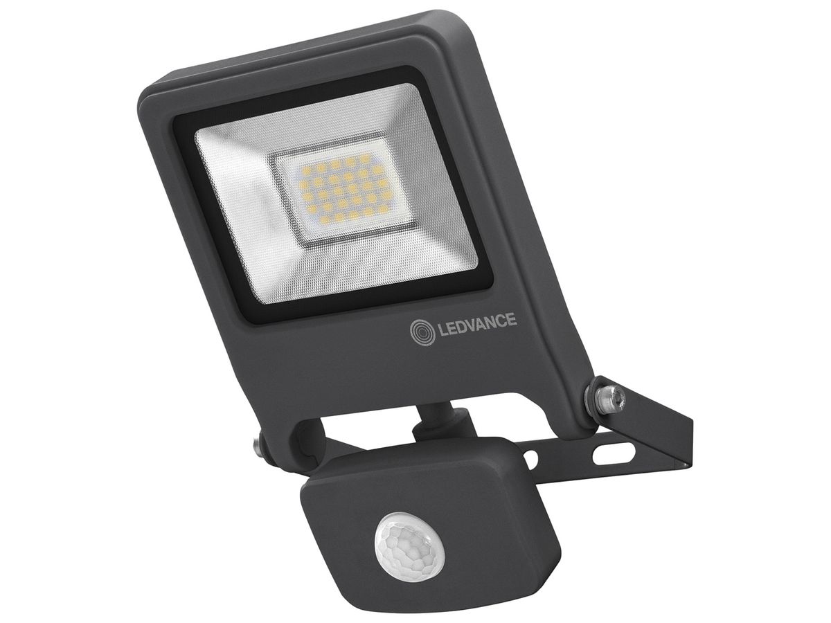 LED-Strahler LDV ENDURA FLOOD SENSOR 20W 1700lm 4000K anthrazit IP44