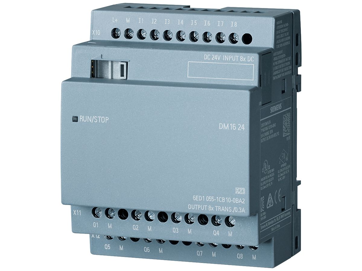 SPS-Erweiterungsmodul Siemens LOGO!8 DM16 24, 8DE/8DA