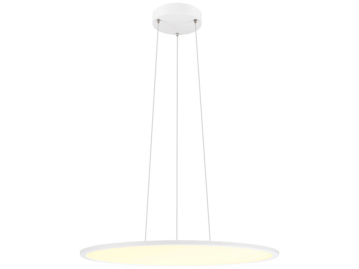 LED-Pendelleuchte SLV PANEL 60 29W 3050lm 3000…4000K DIM Ø600×600mm ws