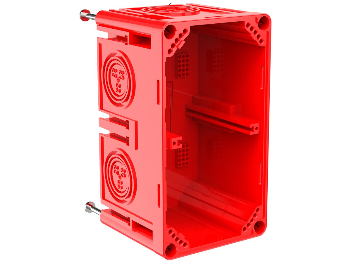 Schalungskasten CRALLO-LEU 138×78×73mm 2×1 Halogenfrei rot