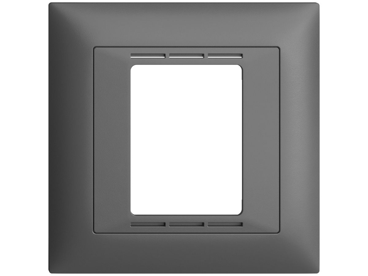 UP-Frontset EDIZIOdue FMI dunkelgrau für Raumthermostat mit Display
