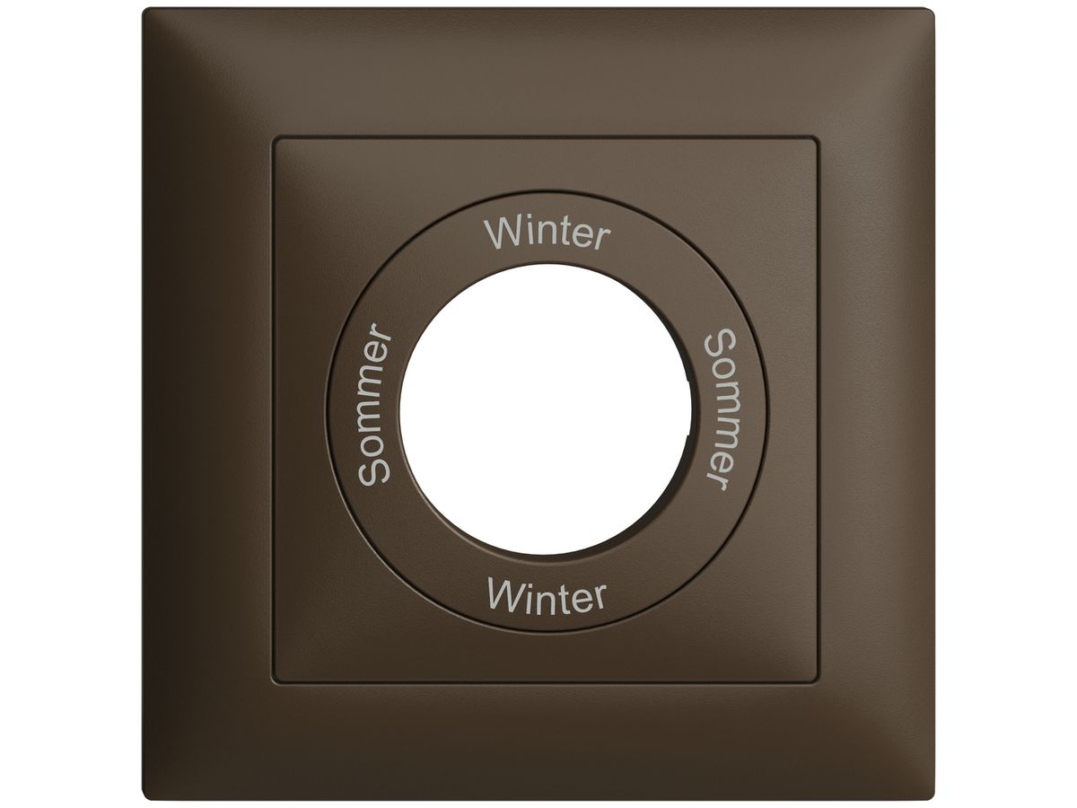 Frontset Sommer-Winter-Sommer-Winter EDIZIOdue 88×88mm coffee