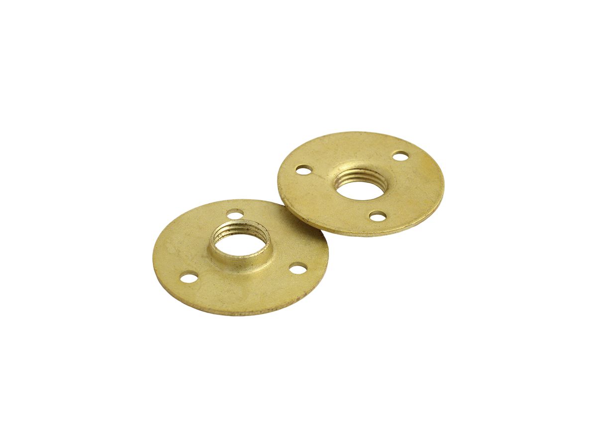 Scheibennippel Messing M10×1mm Ø30mm mit Innengewinde