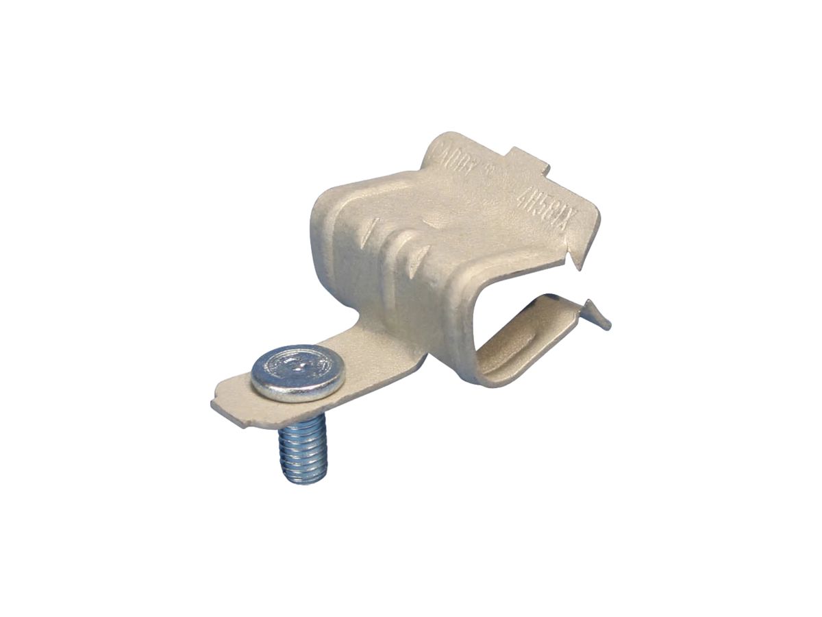 Flanschträger CADDY Loch M6 mit Gewindestift Flansch 8…14mm, Federstahl
