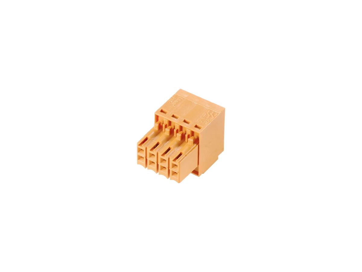 Buchsenstecker Weidmüller B2L geschlossen 3.5mm 10L verzinnt orange