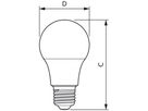 LED-Lampe Philips CorePro E27 8W 806lm 2700K Ø60×108mm Typ A mattiert