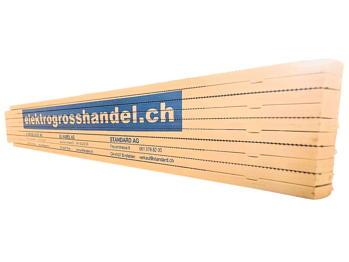 Doppelmeter Kunststoff 2m ws - ELGH Logo