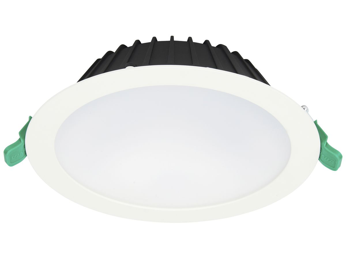 LED-Downlight Sylvania INSAVER 19W 650…2000lm 4000K IP54 WB Ø205mm weiss