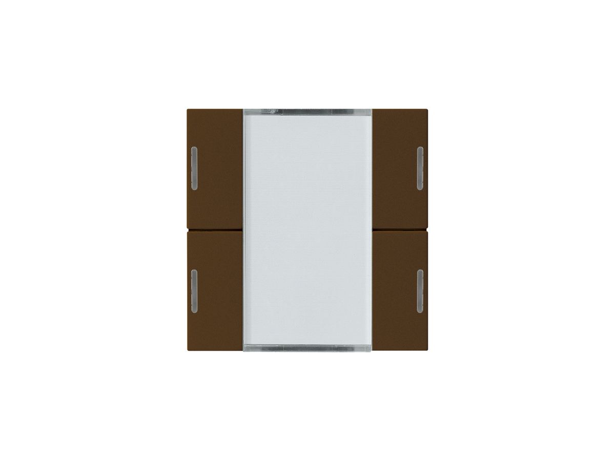Frontset Hager kallysto LED 4×KNX systemlink/easylink braun
