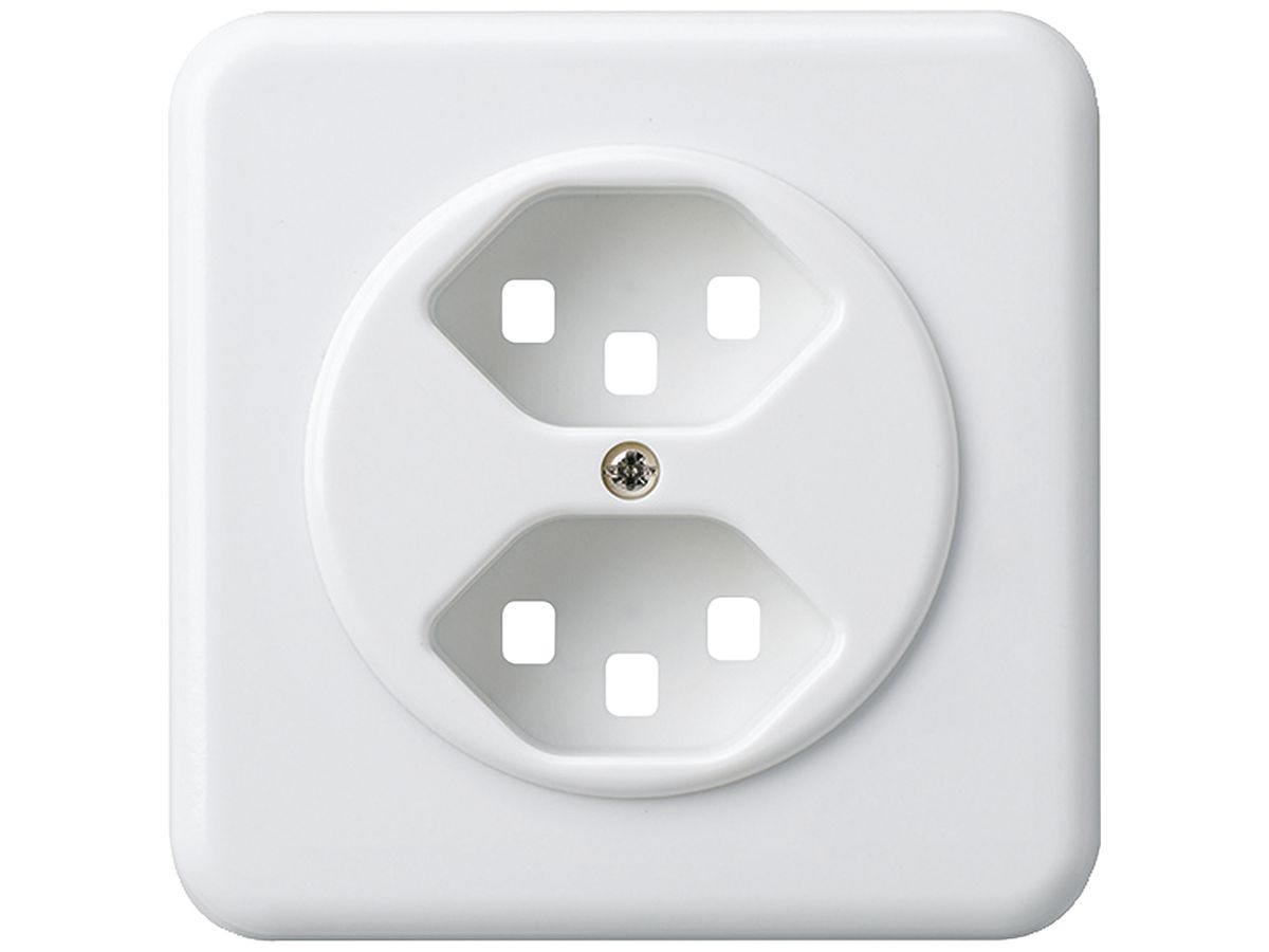 UP-Frontset basico 2×Typ 23 weiss 86×86mm