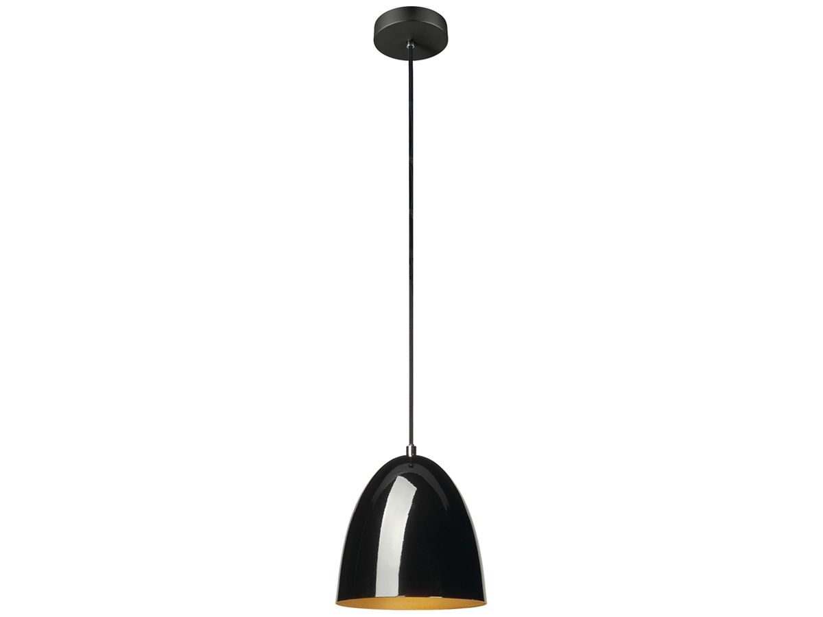 Pendelleuchte SLV PARA CONE 20 E27 1×60W Ø201mm schwarz/gold