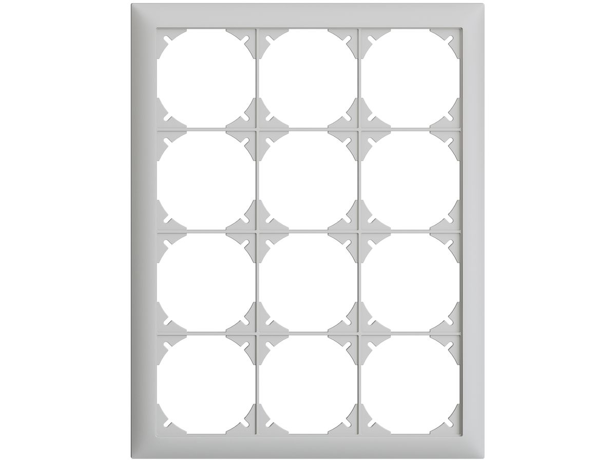 Abdeckrahmen EDIZIOdue 4×3 hellgrau