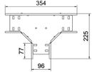 T-Stück BET RT 85×100mm Stahl bandverzinkt