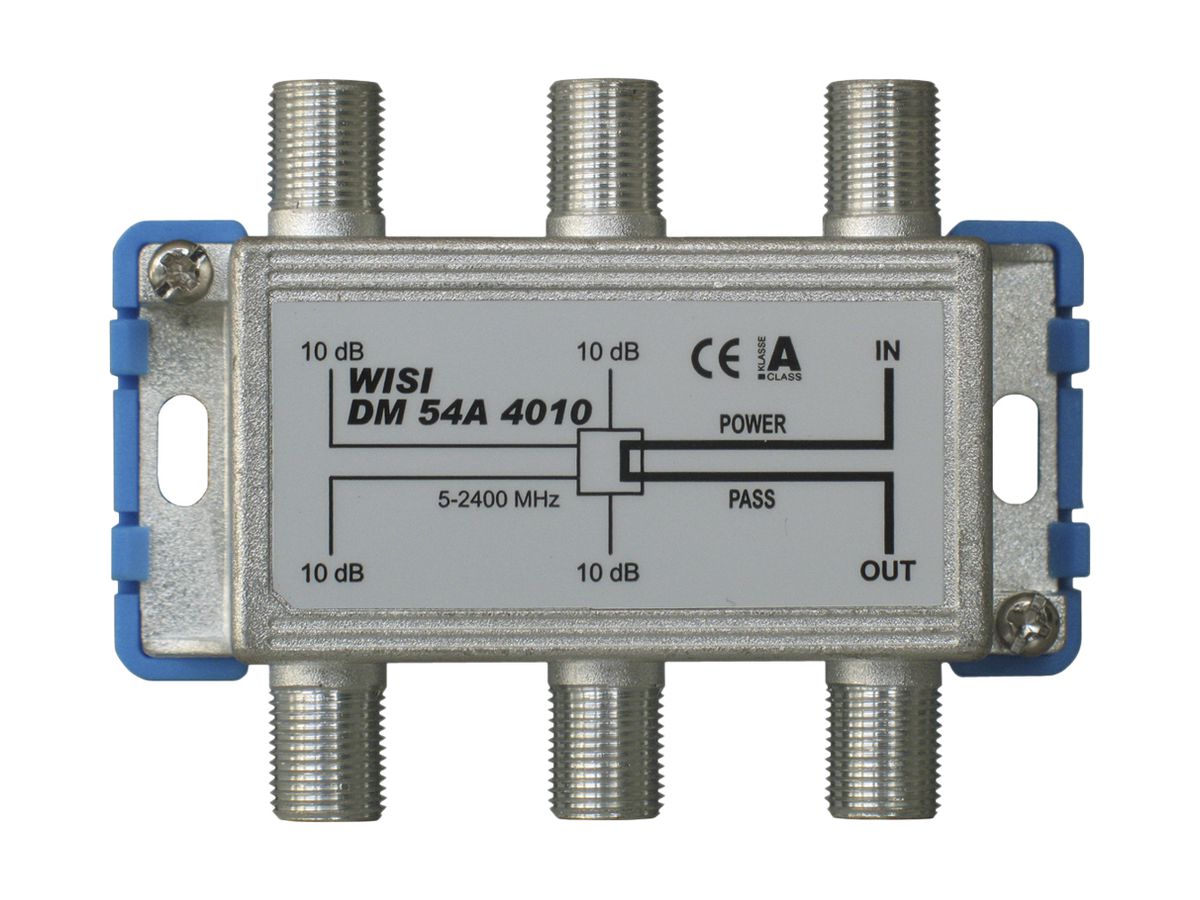 F-Abzweiger WISI DM54A4010 4-fach 12.5…14dB 5…2400MHz