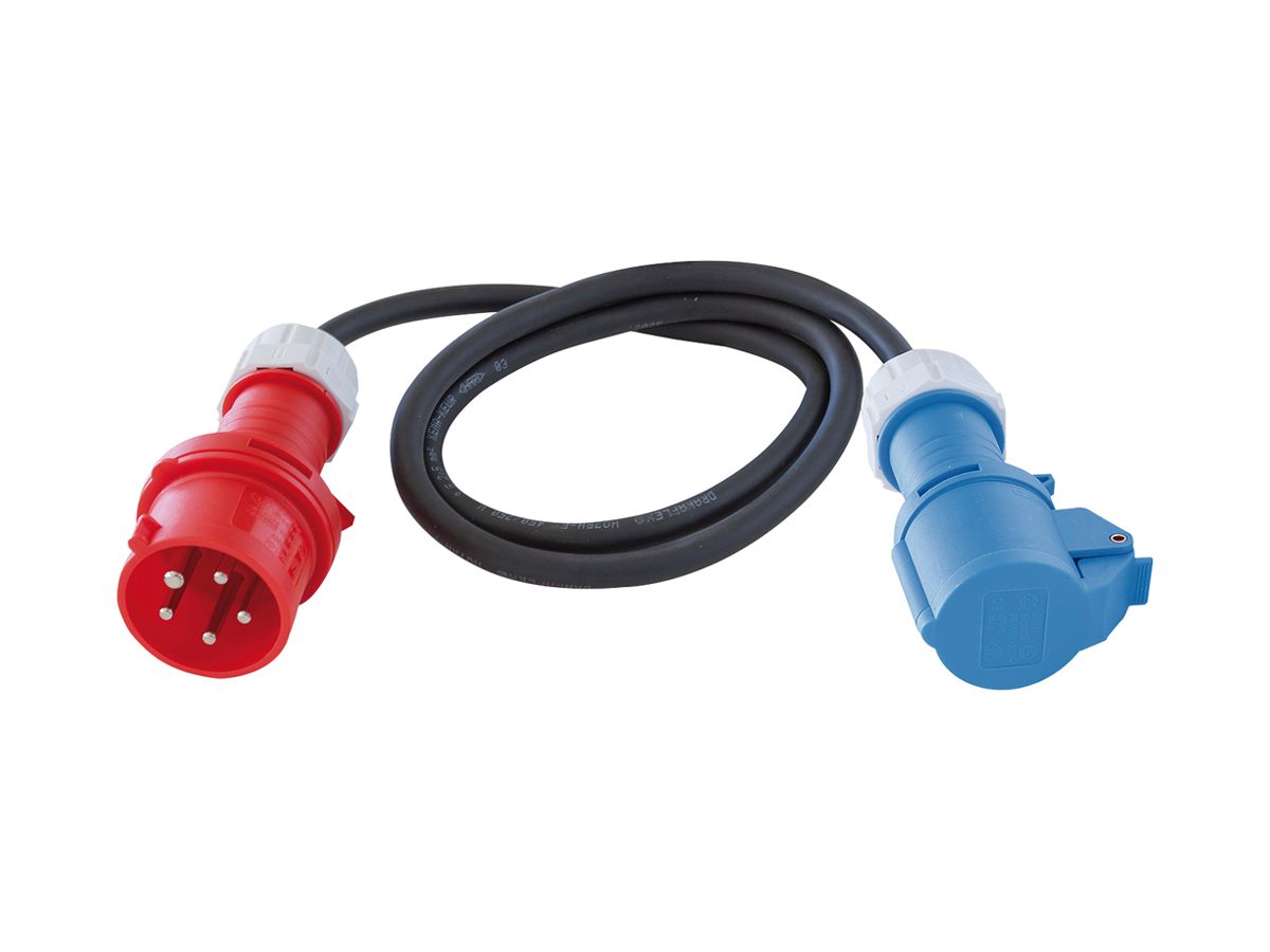 Verlängerungskabel Brennenstuhl Gummi 400V 3×2.5mm² CEE16/5/CEE16/3 1.5m sz