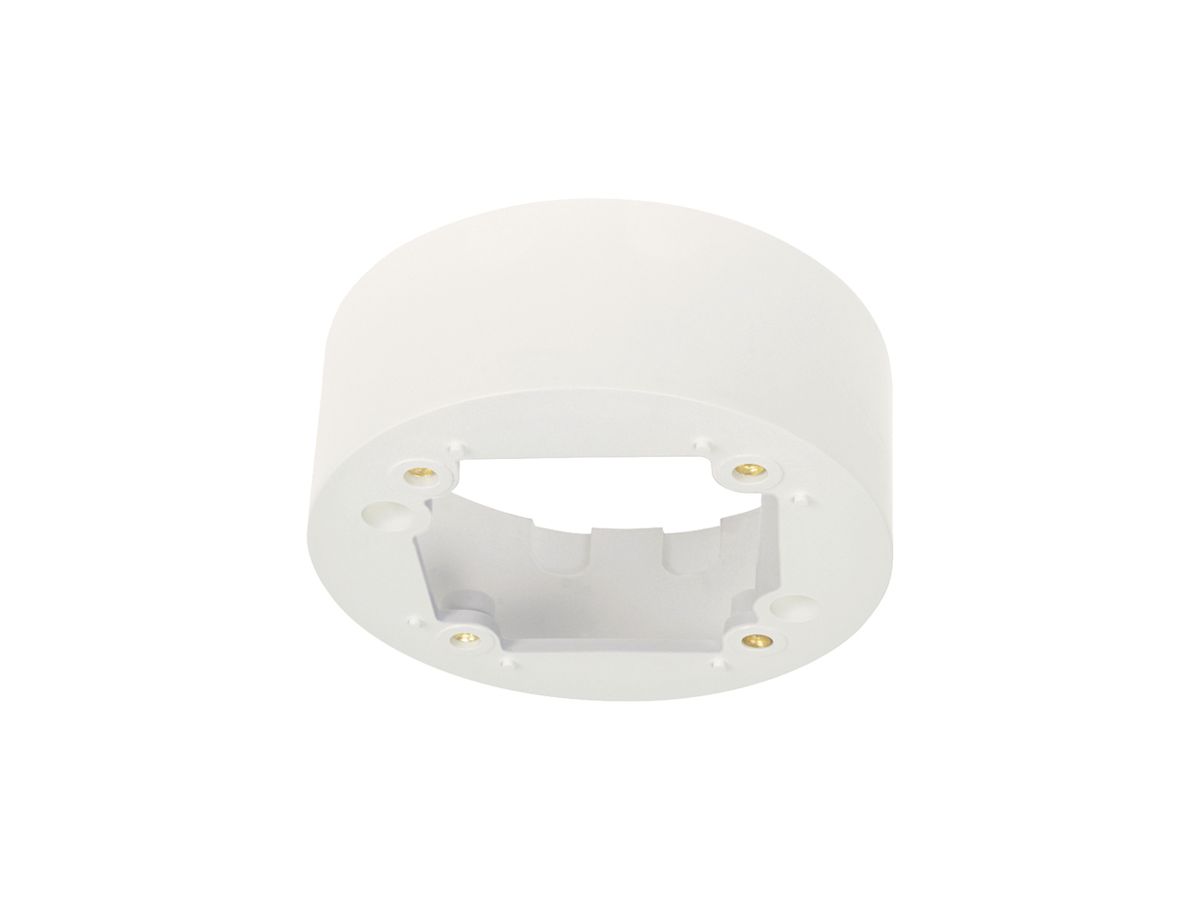 AP-Rahmen Niko Swiss Garde rund IP44 mit Abdeckung weiss