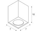 Deckenleuchte SLV ALTRA DICE CL GU10 35W 70×70×100mm schwarz