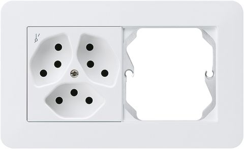 UP-Kombination kallysto.trend Gr.I-I horizontal 3×Typ 13S+leer weiss