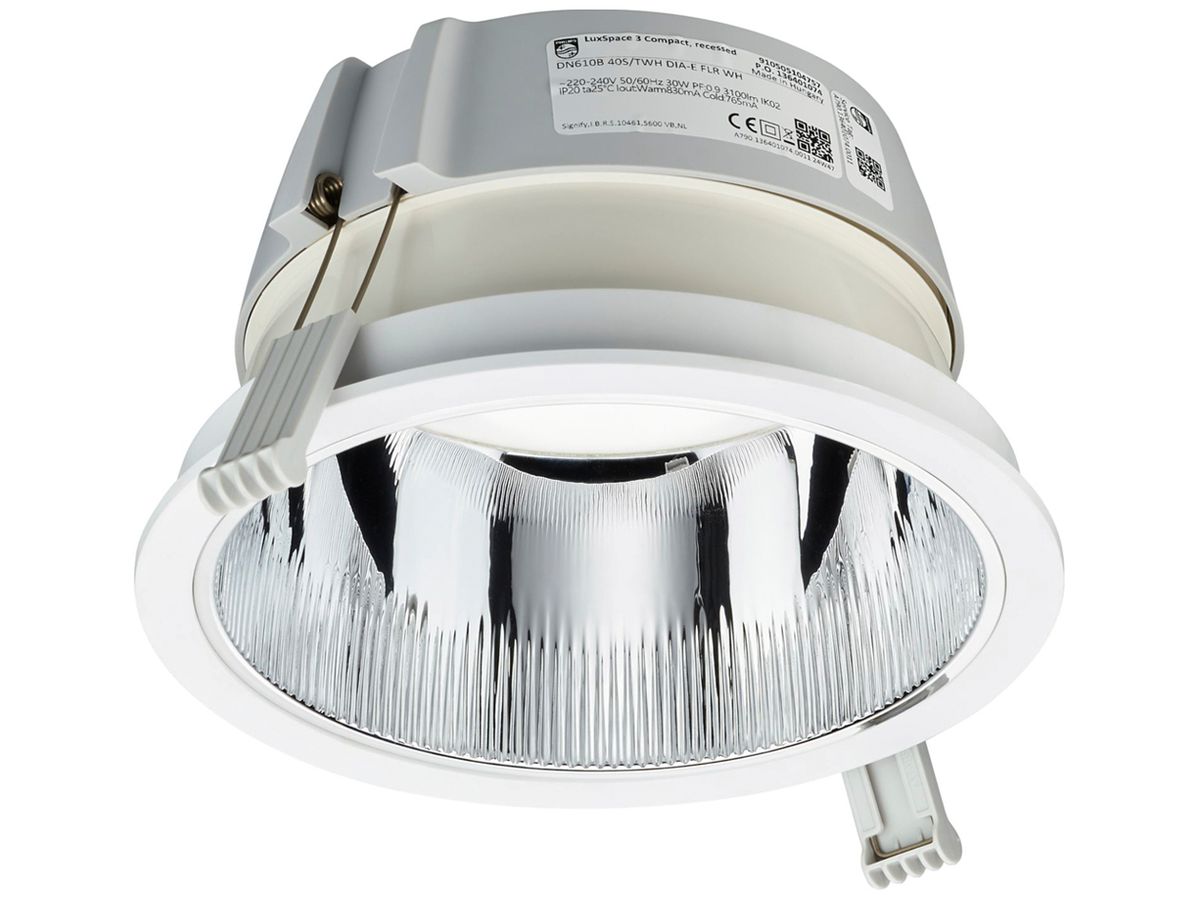 LED-Downlight Philips LuxSpace Compact C 33W 4000lm 827…865 WB DALI Ø214mm weiss