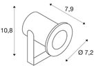 LED-Strahler SLV DASAR PROJECTOR PRO, 230VAC 5W 300lm 3000K IP67 Edelstahl