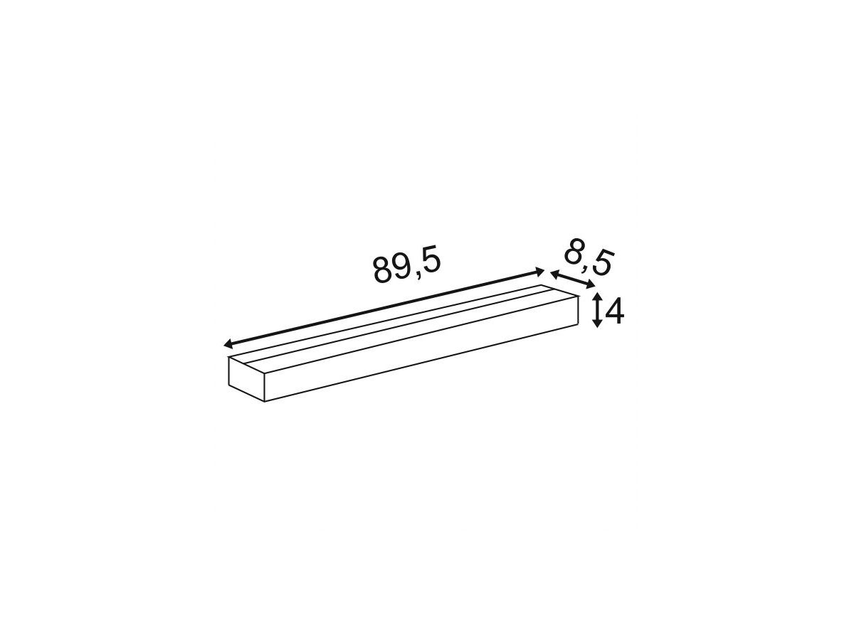 LED-Wandleuchte SLV SEDO, 22W 2100lm 3000K Glas satiniert IP20 Aluminium