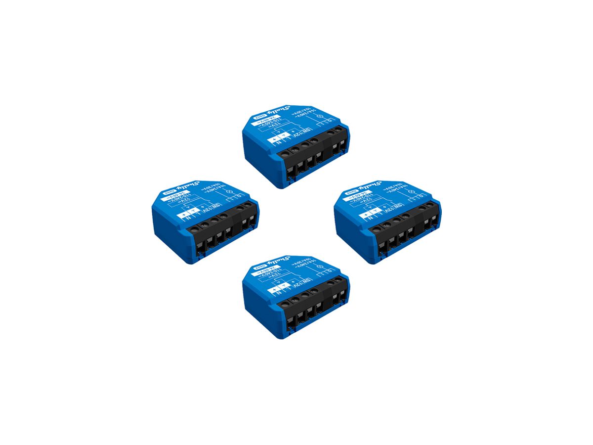 EB-RF-Schaltaktor Shelly 1 Gen3 1-Kan BLE/Wi-Fi 110…240V 4Stk