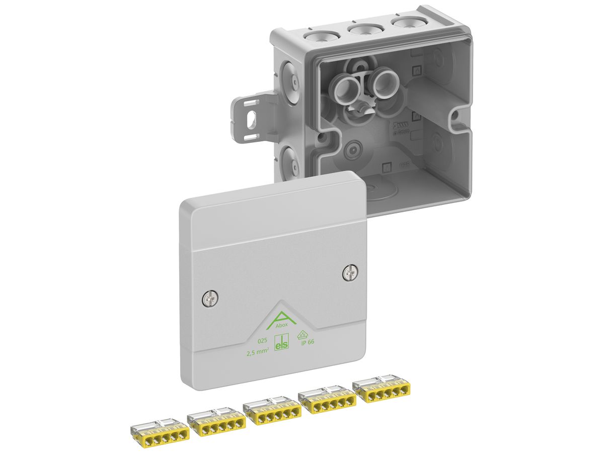 AP-Abzweigdose Spelsberg Abox 025 AB-2,5² 87×87×52mm IP66 gu