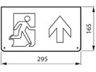 Piktogramm-Set Philips EM159Z Ausgang links und rechts Doppelseitig 270×163mm